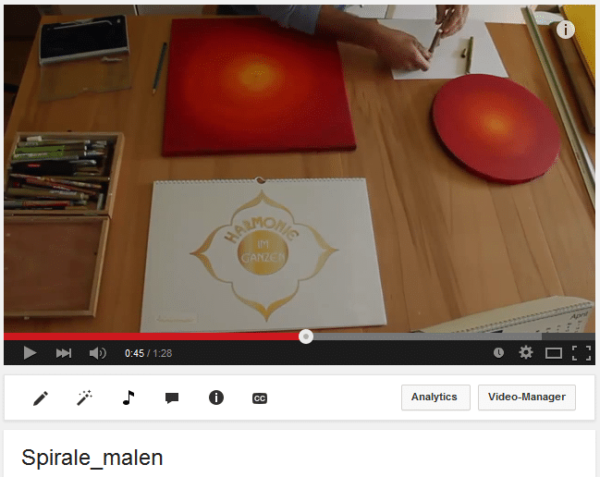 Spirale malen - Energiebilder handgemalt