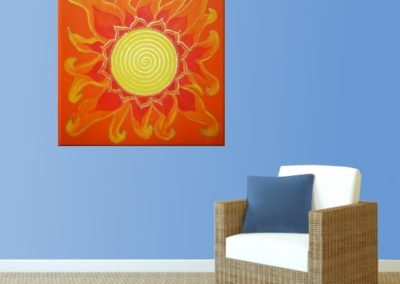 Spirale Energiebild Sonnengeflecht