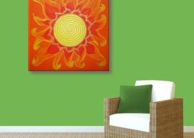 Spirale Energiebild Sonnengeflecht