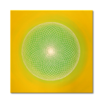 Leinwandbild Torus Sonnengruß ab Größe 30cm x 30cm - Energiebild handgemalt