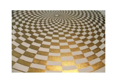 Wandbild Energiebild Pranagenerator Labyrinth der Kraft Gold_Detailbild