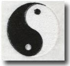 yin yang schwarz weiß
