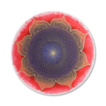 Leinwandbild Mandala Herz des Orients Torus ab Größe 50cm - Energiebild handgemalt