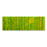 Leinwandbild Yin Yang Bambus ab Größe 30cm x 90cm - Energiebild handgemalt
