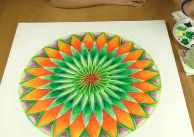 Mandala konstruieren und ausmalen