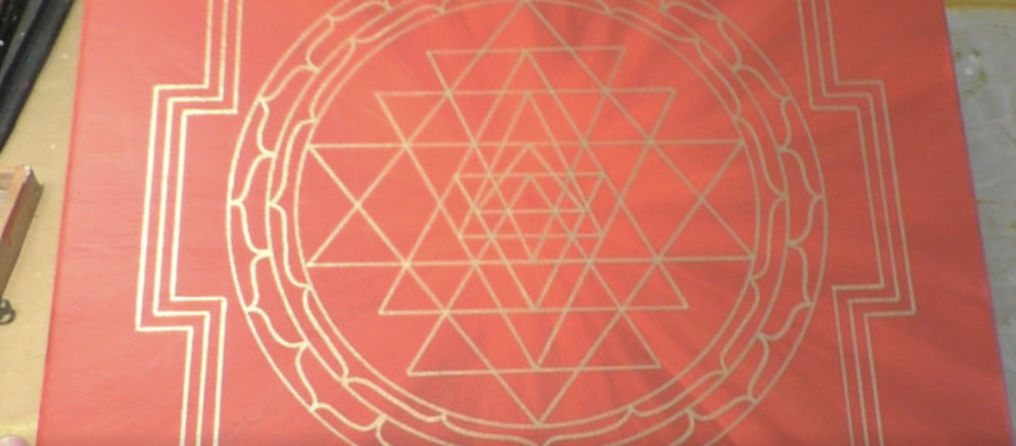 Sri Yantra malen