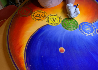 Yin Yang Wandbild vergolden 5 d