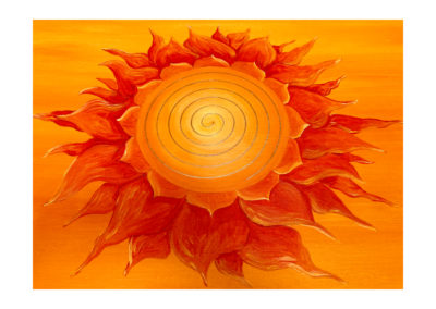 Wandbild Power of Symbols 2 Blume des Lebens Spirale Sri Yantra Gold_Detailbild_Spirale