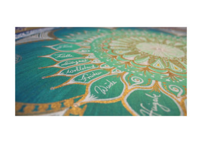 Leinwandbild Mandala Kraft der Worte_Detailbild